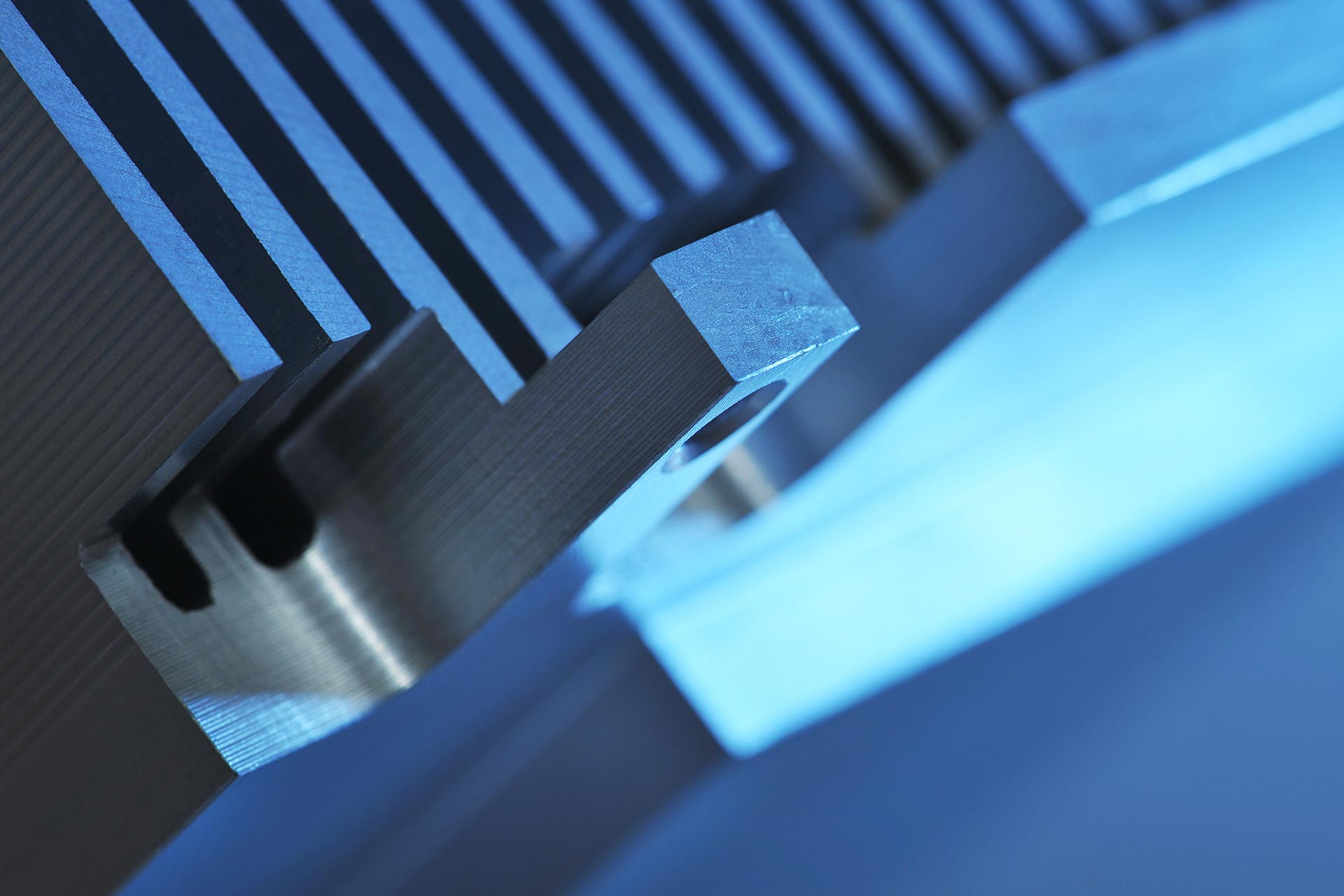 Einbaufertiges Bauteil aus Aluminium
